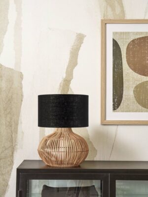 good&mojo-lámparademesa-kalahari-natural/negro-linorotan-ø32cm-e27-kalahari/t32/n/3220/b-02