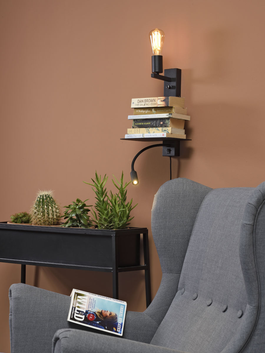 it'saboutromi-apliquedepared-florence-negro-metal-lámparadecabecera-e27-florence/wl/b-03