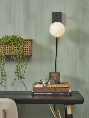 it'saboutromi-apliquedepared-carrara-negro-vidrio-ø12cm-g9-carrara/w12/b-04