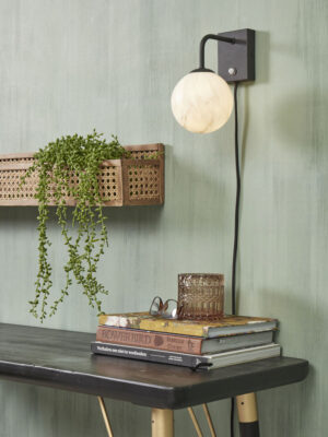 it'saboutromi-apliquedepared-carrara-negro-vidrio-ø12cm-g9-carrara/w12/b-05