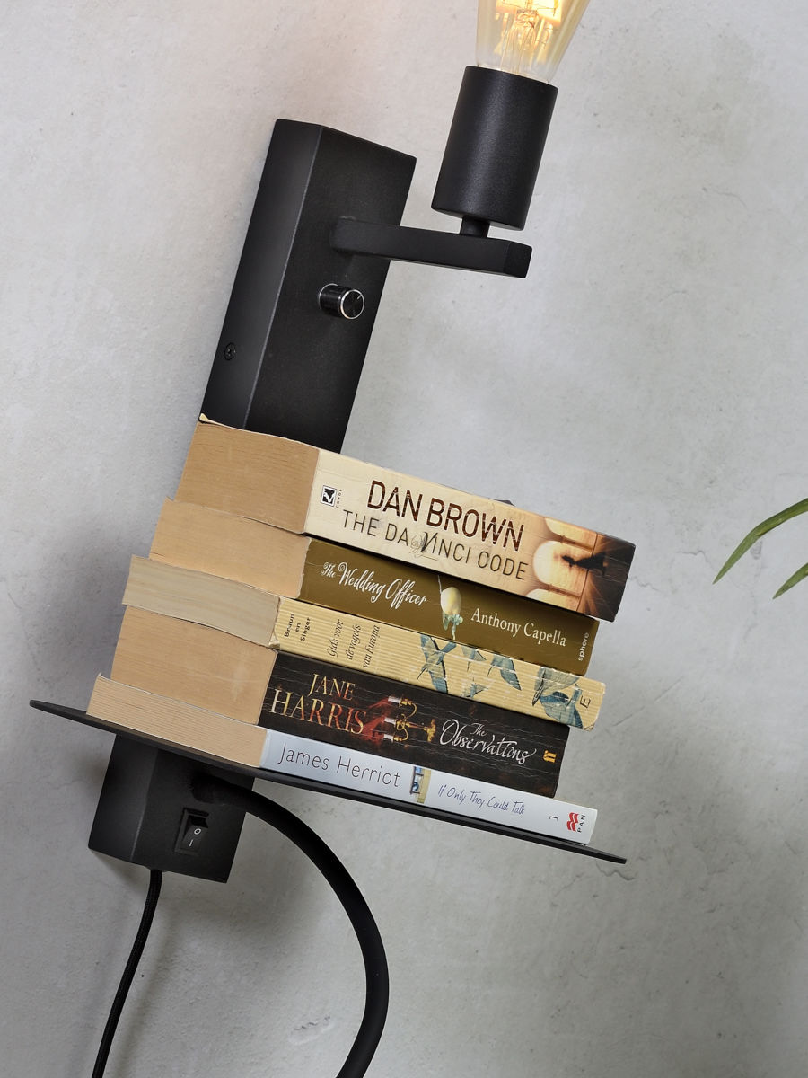 it'saboutromi-apliquedepared-florence-negro-metal-lámparadecabecera-e27-florence/wl/b-06