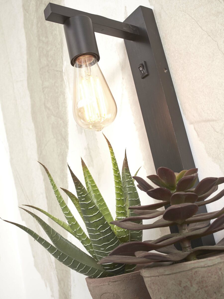 good&mojo-apliquedepared-flores-negro-bambú-e27-flores/w52/b-06