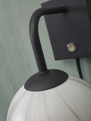 it'saboutromi-apliquedepared-carrara-negro-vidrio-ø12cm-g9-carrara/w12/b-07