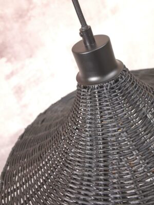 good&mojo-lámparacolgante-borabora-negro-metalrotan-ø40cm-e27-borabora/h/4012/b-08