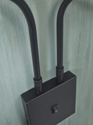 it'saboutromi-apliquedepared-bremen-negro-metal-lámparadecabecera-e27-bremen/w2/b-09