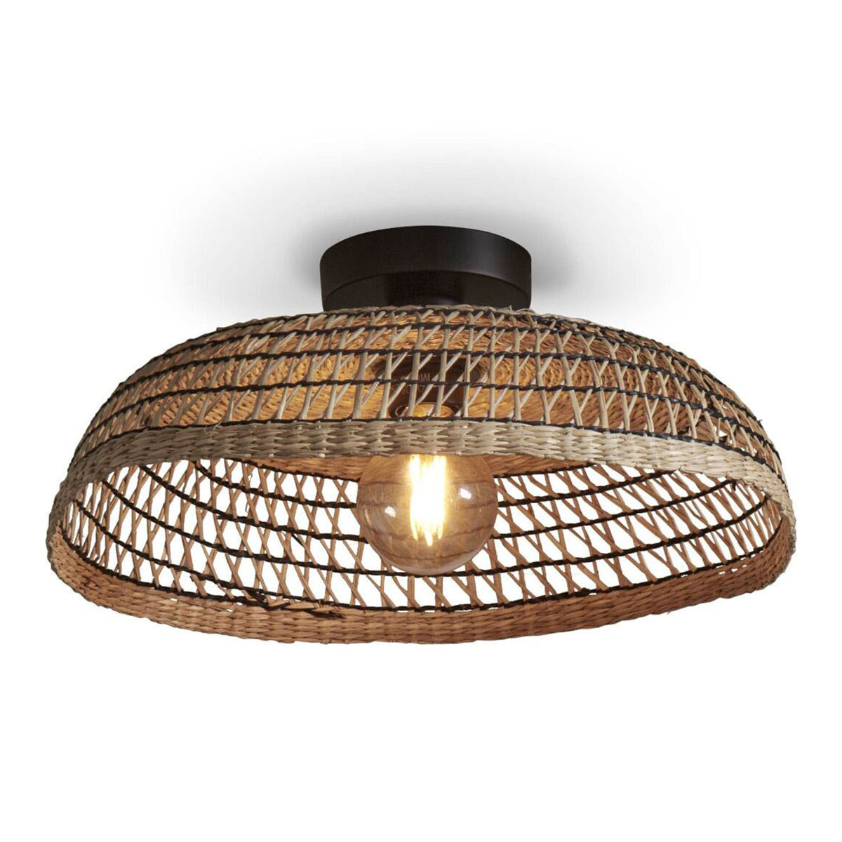 good&mojo-plafón-pantanal-negro-metalhierbamarina-ø45cm-e27-pantanal/c45/b-1