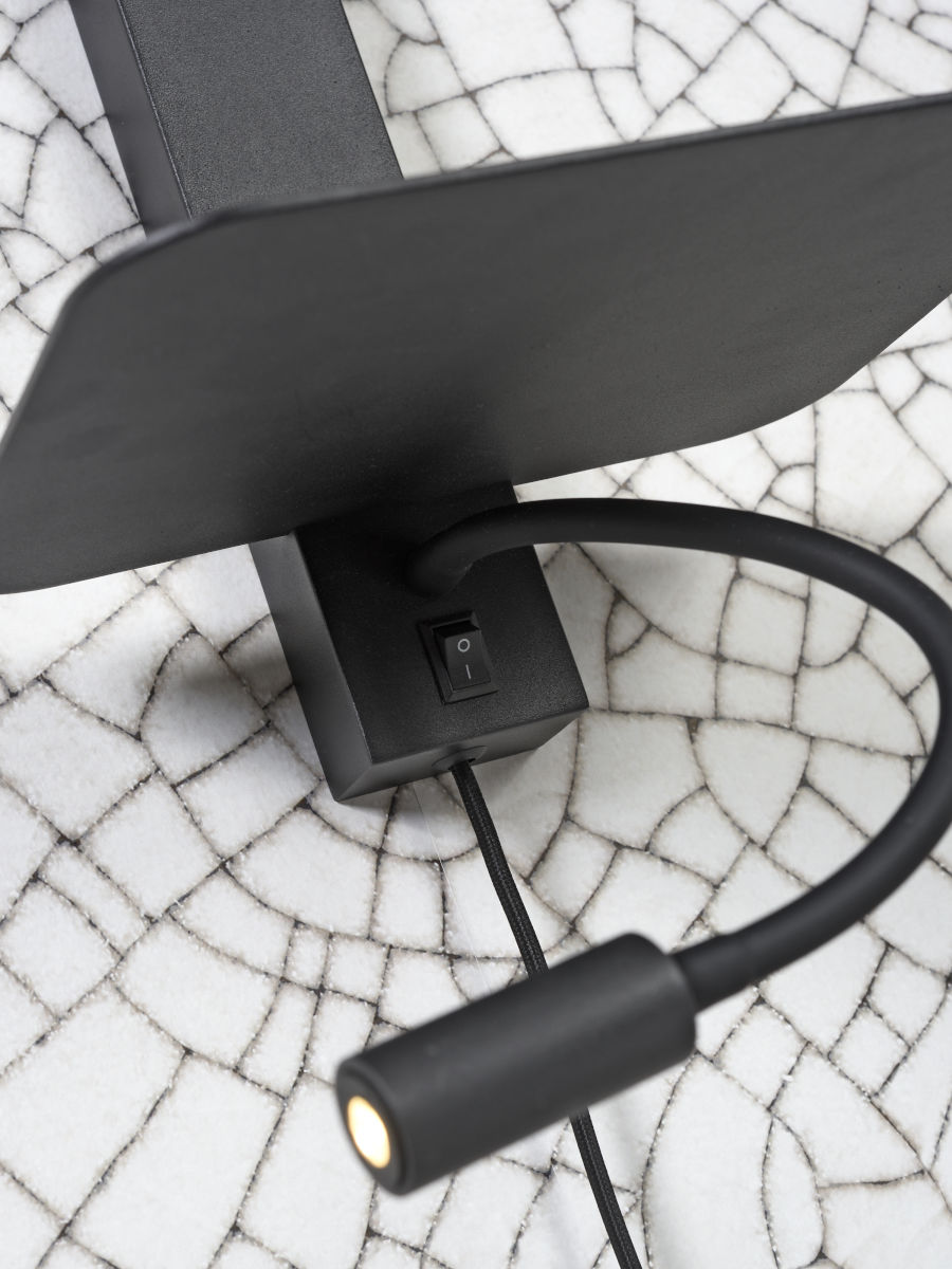 it'saboutromi-apliquedepared-florence-negro-metal-lámparadecabecera-e27-florence/wl/b-10