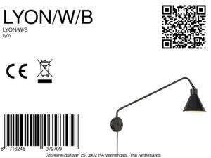 it'saboutromi-apliquedepared-lyon-negro-metal-ø16cm-e27-lyon/w/b-8a