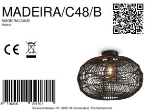 good&mojo-plafón-madeira-negro-metalrotan-ø48cm-e27-madeira/c48/b-8a