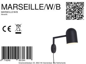 it'saboutromi-apliquedepared-marseille-negro-metal-ø12cm-e27-marseille/w/b-8a