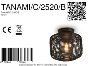 good&mojo-plafón-tanami-negro-metalrotan-ø25cm-e27-tanami/c/2520/b-8a