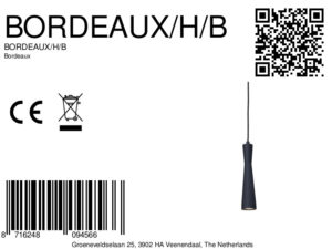 it'saboutromi-lámparacolgante-bordeaux-negro-metal-ø6cm-gu10-bordeaux/h/b-8a