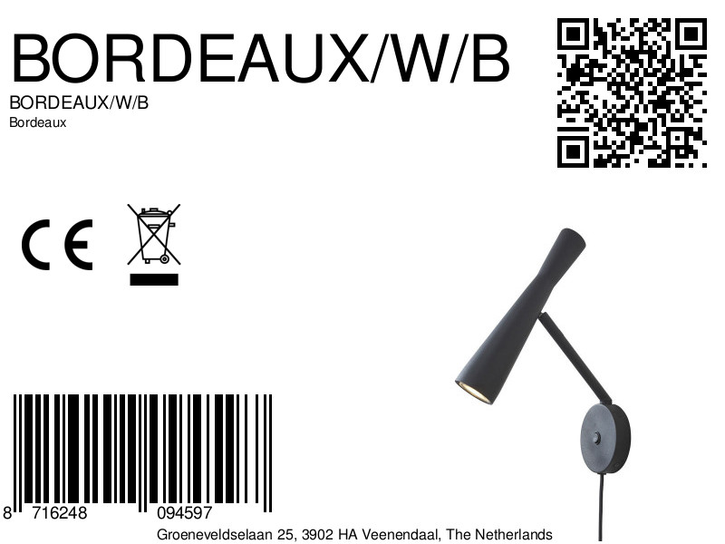 it'saboutromi-apliquedepared-bordeaux-negro-metal-ø6cm-gu10-bordeaux/w/b-8a