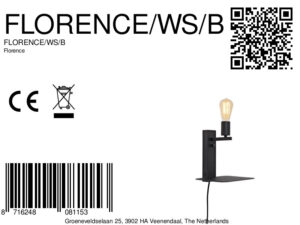 it'saboutromi-apliquedepared-florence-negro-metal-lámparadecabecera-e27-florence/ws/b-8a