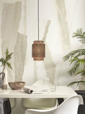 good&mojo-lámparacolgante-bhutan-natural/negro-bambúmetal-ø18cm-e27-bhutan/h/1825/bn-02