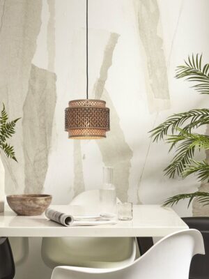 good&mojo-lámparacolgante-bhutan-natural/negro-bambúmetal-ø25cm-e27-bhutan/h/2520/bn-02