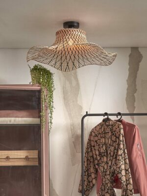 good&mojo-plafón-ibiza-natural/negro-bambúmetal-ø65cm-e27-ibiza/c65/bn-02