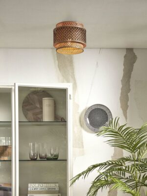 good&mojo-plafón-bhutan-natural/negro-bambúmetal-ø25cm-e27-bhutan/c/2520/bn-03