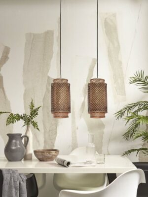 good&mojo-lámparacolgante-bhutan-natural/negro-bambúmetal-ø18cm-e27-bhutan/h/1835/bn-03