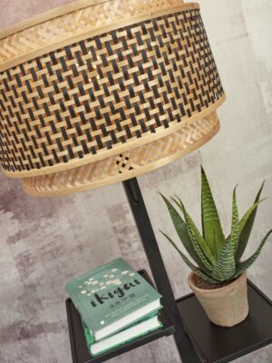 good&mojo-lámparadepie-bhutan-natural/negro-bambú-ø40cm-e27-bhutan/f/fl/b/4025/bn-05