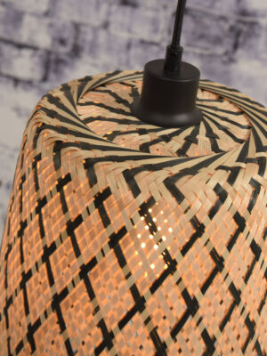 good&mojo-lámparacolgante-kalimantan-natural/negro-bambú-ø34cm-e27-kalimantan/h45/bn-06