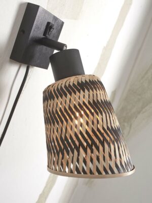 good&mojo-apliquedepared-java-natural/negro-bambú-ø15cm-e27-java/w/b/15/bn-06