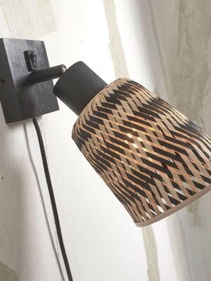 good&mojo-apliquedepared-java-natural/negro-bambú-ø15cm-e27-java/w/b/15/bn-07