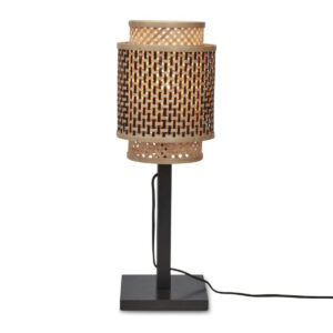 good&mojo-lámparademesa-bhutan-natural/negro-bambú-ø18cm-e27-bhutan/t25/b/1825/bn-1