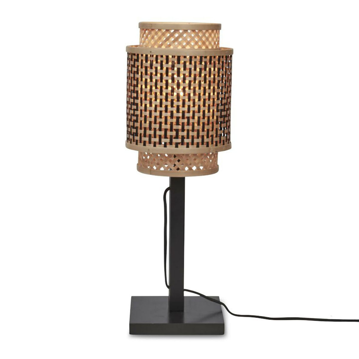 good&mojo-lámparademesa-bhutan-natural/negro-bambú-ø18cm-e27-bhutan/t25/b/1825/bn-1