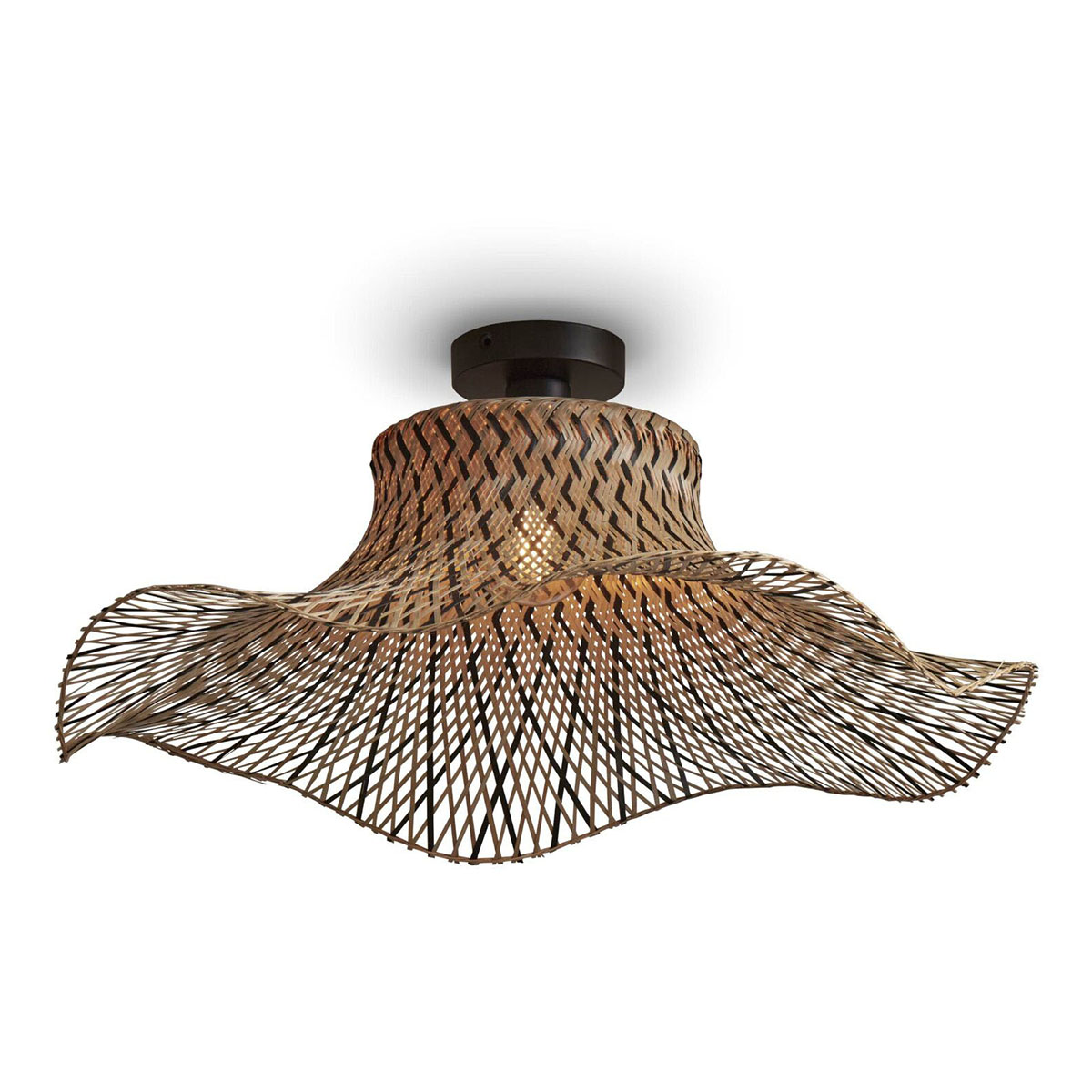 good&mojo-plafón-ibiza-natural/negro-bambúmetal-ø65cm-e27-ibiza/c65/bn-1