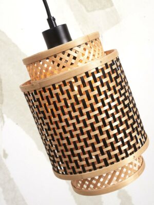 good&mojo-lámparacolgante-bhutan-natural/negro-bambúmetal-ø18cm-e27-bhutan/h/1825/bn-10