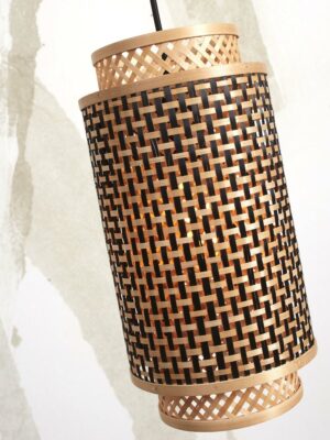 good&mojo-lámparacolgante-bhutan-natural/negro-bambúmetal-ø18cm-e27-bhutan/h/1835/bn-10