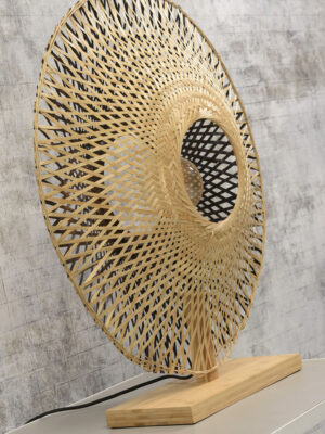good&mojo-lámparademesa-kalimantan-natural/negro-bambú-ø60cm-e14-kalimantan/t/n/6015/bn-14