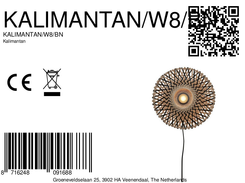 good&mojo-apliquedepared-kalimantan-natural/negro-bambúmetal-ø8cm-e27-kalimantan/w8/bn-8a