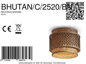 good&mojo-plafón-bhutan-natural/negro-bambúmetal-ø25cm-e27-bhutan/c/2520/bn-8a