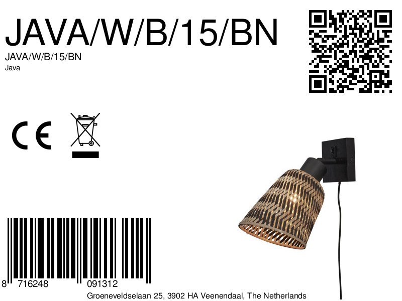 good&mojo-apliquedepared-java-natural/negro-bambú-ø15cm-e27-java/w/b/15/bn-8a