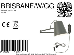 it'saboutromi-apliquedepared-brisbane-gris-metal-lámparadecabecera-e27-brisbane/w/gg-8a