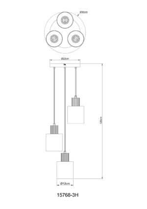 globo-lámparacolgante-aleidis-negro-vidrio-ø30cm-e27-15768-3h-1