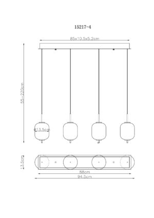 globo-lámparacolgante-ewald-bronce-vidrio-granlámparadecomedor-led-15217-4-1