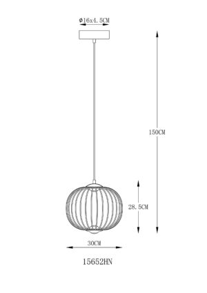 globo-lámparacolgante-galway-acero-metal-ø30cm-led-15652hn-1