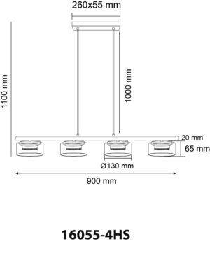 globo-lámparacolgante-higgins-negro-vidrio-granlámparadecomedor-led-16055-4hs-1