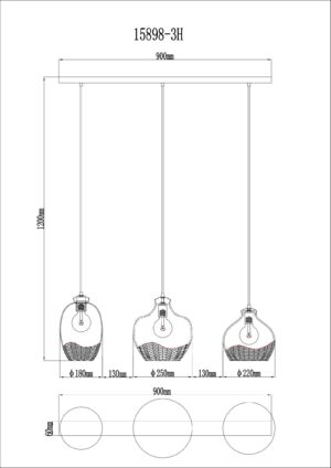 globo-lámparacolgante-jessica-multicolor-vidrio-granlámparadecomedor-e27-15898-3h-1