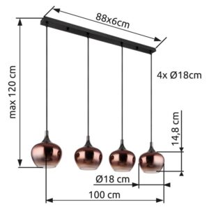 globo-lámparacolgante-maxy-rojo-vidrio-granlámparadecomedor-e27-15548-4hg-1