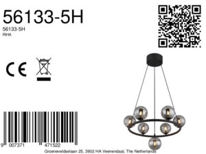 globo-lámparacolgante-riha-negro-vidrio-ø60cm-g9-56133-5h-8a