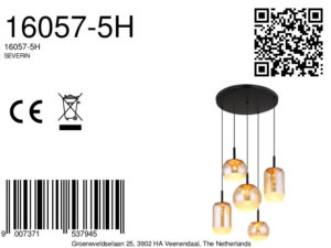 globo-lámparacolgante-severin-ámbar-vidrio-ø71cm-led-16057-5h-8a