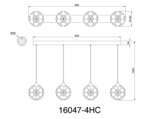 globo-lámparacolgante-virina-cromo-vidrio-granlámparadecomedor-led-16047-4hc-1