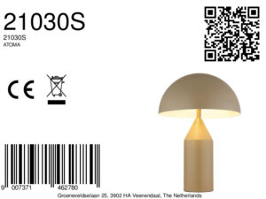 globo-lámparademesa-atoma-beige-metal-ø28cm-e27-21030s-8a