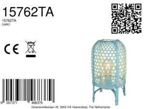 globo-lámparademesa-cairo-azul-metal-ø22cm-e27-15762ta-8a