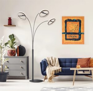 globo-lámparademesa-della-negro-metal-lámparadearco-led-67179s1-1