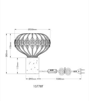 globo-lámparademesa-dorthy-crema-piedra-ø25cm-e27-15778t-1